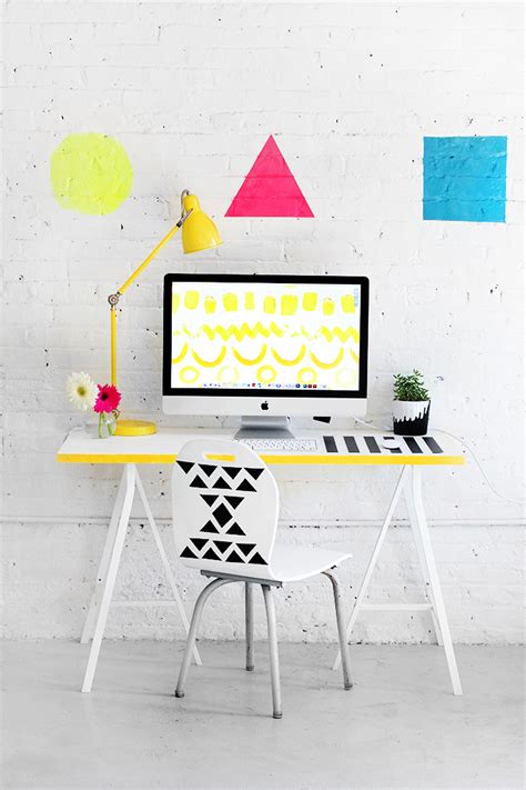 Diy fur & gold office chair. » MY DIY | Graphic Desk Chair