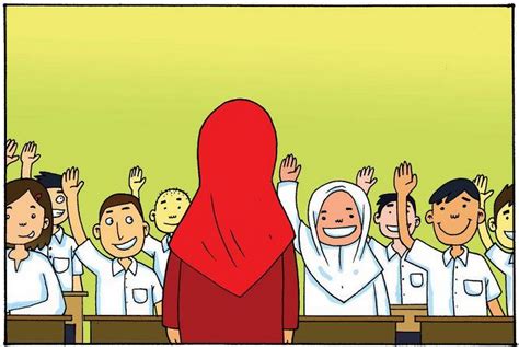 Facebook graphics, glitter graphics, animated gifs, reactions. Gambar Guru Mengajar Di Kelas Kartun