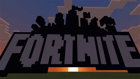 Fortnite Logo On Minecraft Youtube