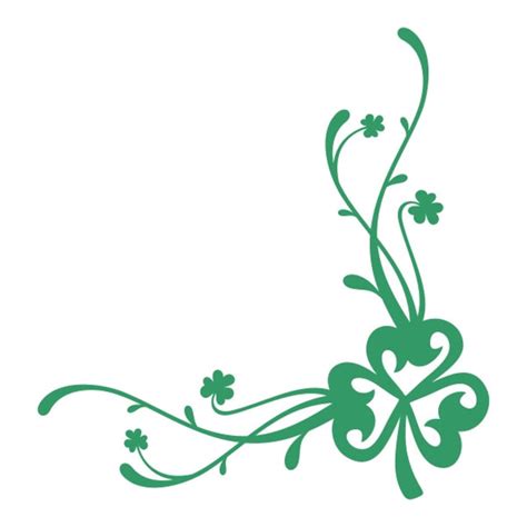 Shamrock Border Cuttable Design Png Dxf Svg And Eps File For Etsy