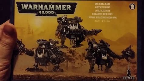 Warhammer 40k Ork Killa Kans Box Review 50 17 Youtube