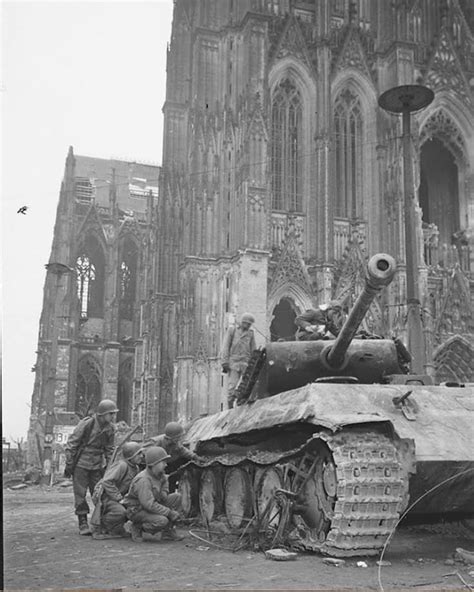 Germany March 1945 And The Charred Remnants Of The Cologne Tank Duel