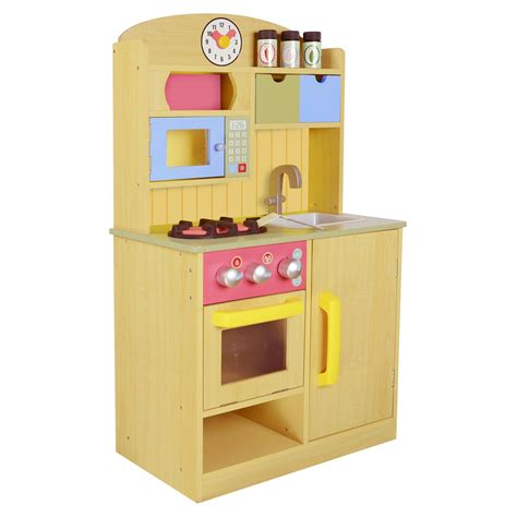 Delivering products from abroad is always free, however, your parcel may be subject to vat, customs duties or other taxes, depending on laws of the country you live in. Teamson Kids Little Chef Burly Wood Kitchen with ...