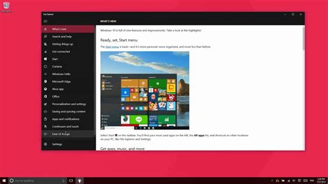 Get Started Application In Windows 10 Youtube