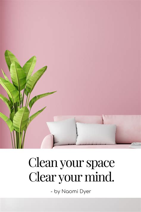 Clean Your Space Clear Your Mind Naomi Dyer
