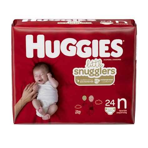 Huggies Little Snugglers Baby Diapers Size Newborn 24 Ct Convenience