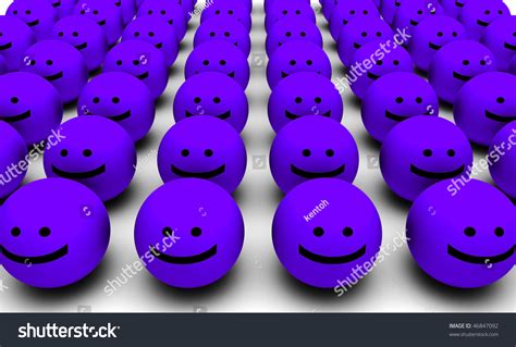 Shiny Happy People Smiling Faces 3 D Stock Illustration 46847092 - Shutterstock