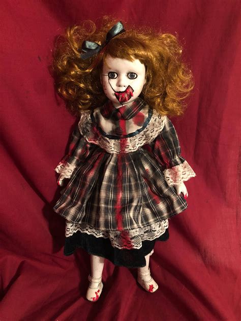 Ooak Cute Vampire Girl Creepy Horror Doll Art By Christie Creepydolls