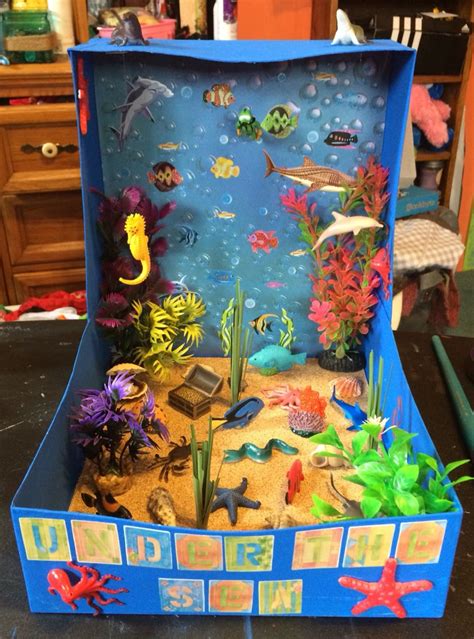 Under The Sea Biome Diorama Kids Kids Art Projects Ocean Habitat