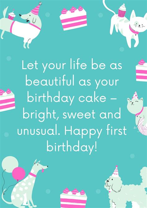 1st Birthday Wishes Quotes And Images For Baby Girl Or Baby Boy