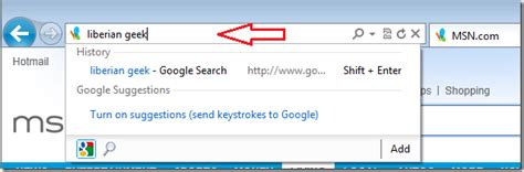 Change The Default Search Provider Bing In Internet Explorer In
