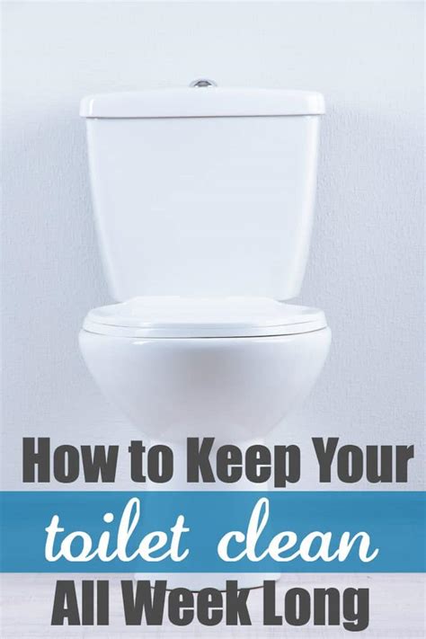 Keeping your toilet clean and healthy is vital to your health and the health of everyone using the toilet. How to Keep Your Toilet Clean All Week Long - Simply Stacie