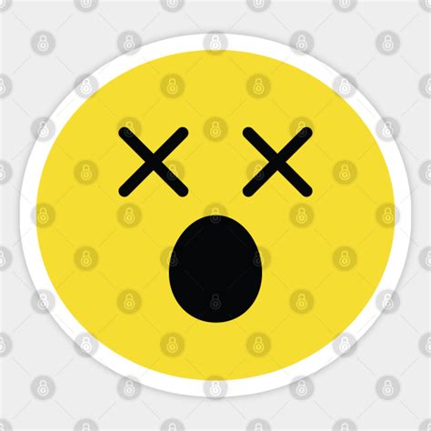 Face With Crossed Out Eyes Crossed Out Eyes Imoji Sticker Teepublic