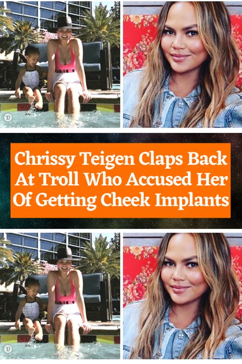 Chrissy Teigen Claps Back At Troll Who Accused Her Of Getting Cheek Implants Artofit