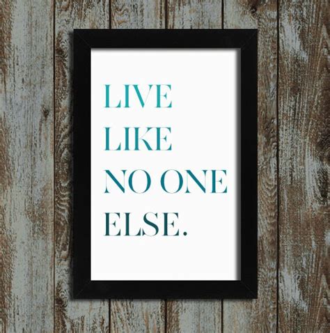 Items Similar To Live Like No One Else Dave Ramsey Wall Art Print Poster 11x17 On Etsy