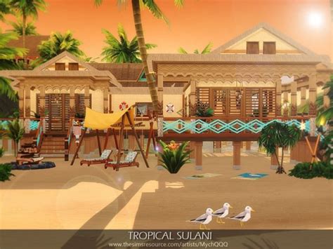 The Sims Resource Tropical Sulani House By Mychqqq • Sims 4 Downloads