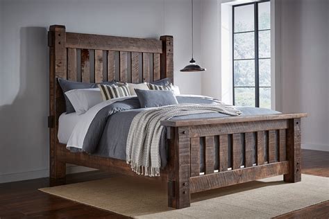 Houston High Bed Amish Solid Wood Beds Kvadro Furniture