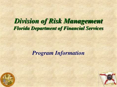 Ppt Division Of Risk Management Florida Department Of Financial