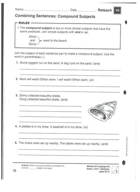 Language Arts Worksheet 4th Grade
