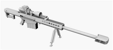 Sniper Rifle Png Barrett 50 Cal Png Transparent Png Transparent