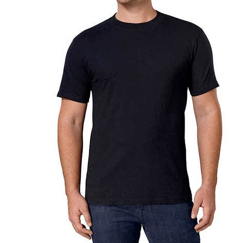 Black Round Neck Cotton T Shirt Unisex Plain Tee Shopee Singapore