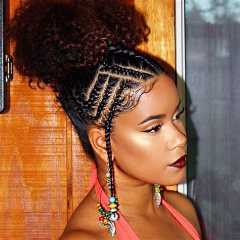 We know how much care and effort you put in pull out a small section of hair from the front right side to frame the face. 21 Easy Ways to Wear Natural Hair Braids | Page 2 of 2 ...