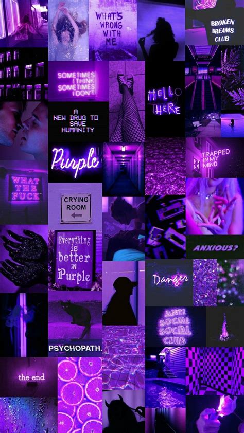 Purple Aesthetic Wallpaper Collage Xolerresults