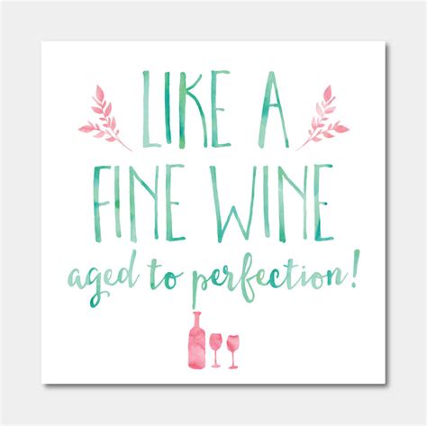 Like A Fine Wine Birthday Card By Ivorymint Stationery