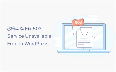 Sửa Lỗi 503 Service Unavailable Trong Wordpress
