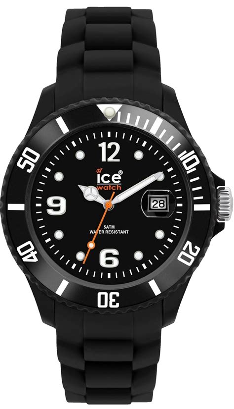 Ice Watch Ice Forever Black Mens Unisex Wristwatch With Silicon