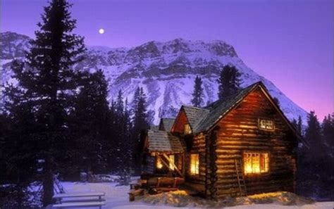Log Cabins With Mountain Scenery Backgrounds 25