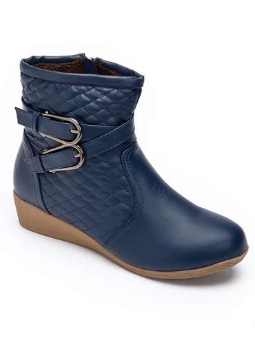 Women Ankle Length Navy Blue Leather Boots Size 35 40 At Rs 1899pair