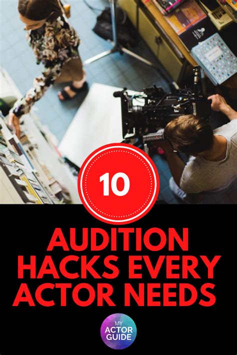 10 Audition Tips For Actors Who Want To Work My Actor Guide Acting