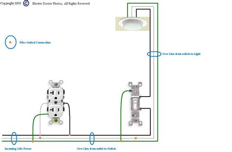 Wiring Diagram For Light Switch And Outlet Collection