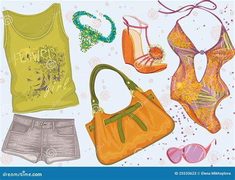 Summer Clothing Stock Vector Illustration Of Glasses 25533623