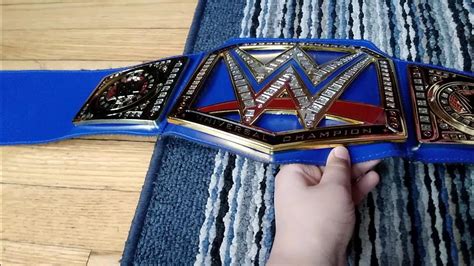 Wwe Blue Universal Championship Belt Review From Wwe Shop Youtube