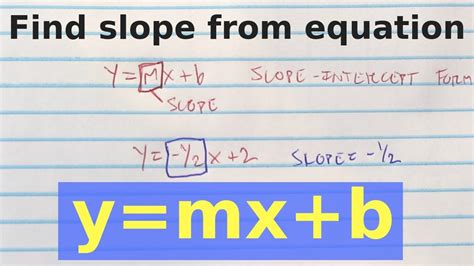 How To Find Slope With Just An Equation Howto
