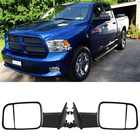 Otviap 2pcsset Power Heated Led Towing Mirrors Fit For Dodge Ram 1500 Pickup 2010 Ch1321350