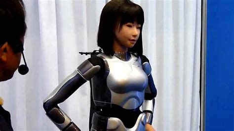 HRP C Female Robot Dances Sings Frightens HOT YouTube