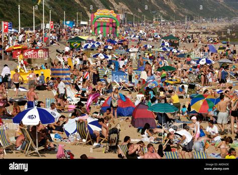 Crowded Beach Bournemouth Hi Res Stock Photography And Images Alamy