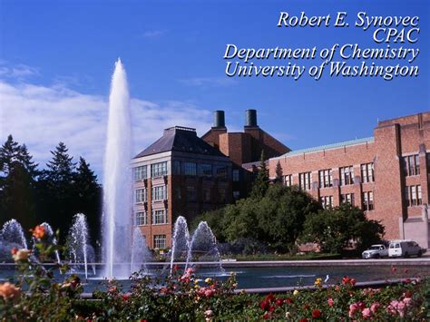 Robert E Synovec Cpac Department Of Chemistry University Of Washington
