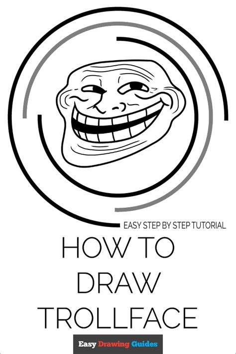 How To Draw Trollface Really Easy Drawing Tutorial