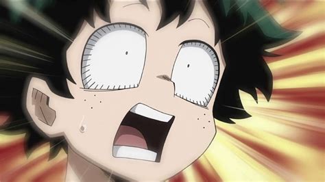 Shocked Izuku Anime Latest Anime Hero