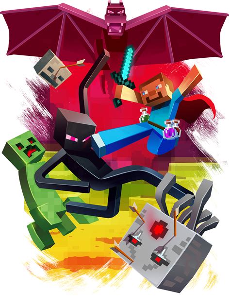 Minecraft Official Promotional Art Behance