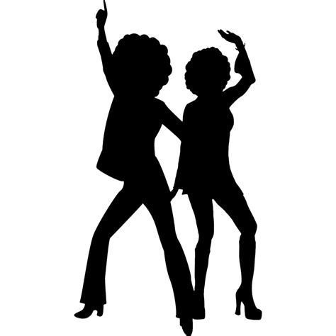 Buy SP12460 Disco Couple Silhouette Dancing Cardboard Cutout Standee
