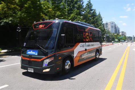 south korea tests first 5g enabled autonomous bus