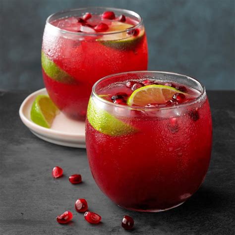 Pomegranate Ginger Spritzer Recipe How To Make It Taste Of Home