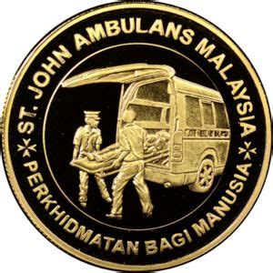 The st john eye hospital has launched an appeal to help the people who have been impacted by the conflict in gaza. Coin: 100 Ringgit (100th Anniversary St John Ambulance ...