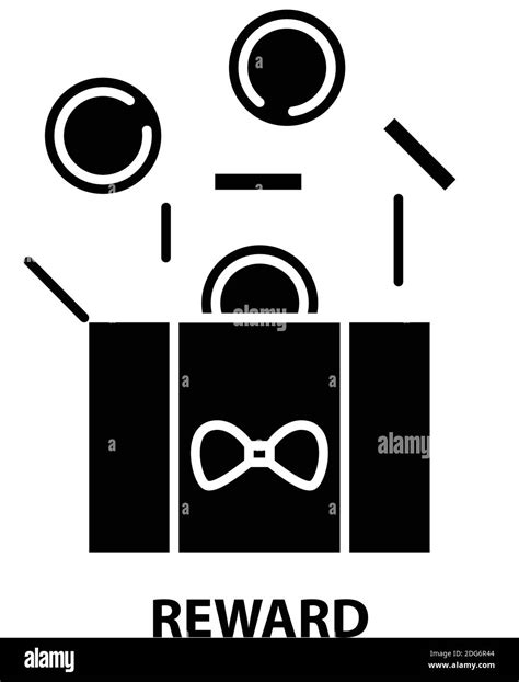 Reward Icon Black Vector Sign With Editable Strokes Concept Symbol