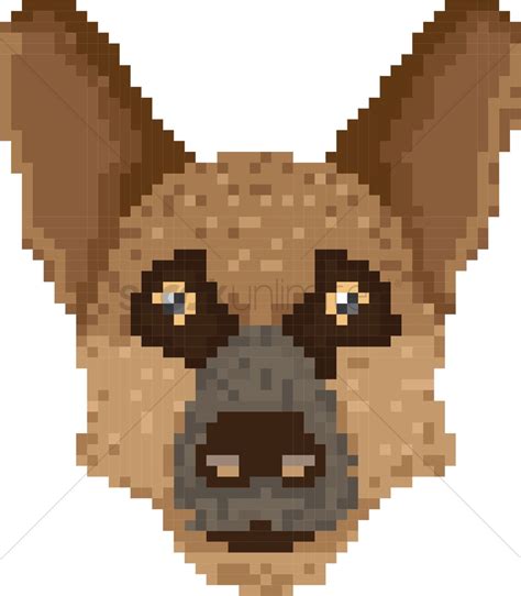Dog Pixel Art Vector Image 2021081 Stockunlimited